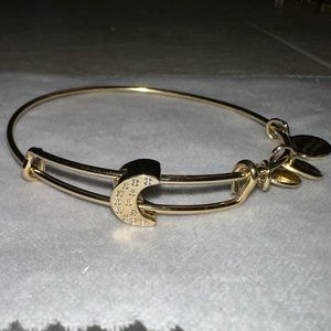 Alex and Ani Bright Gold Moon Bracelet